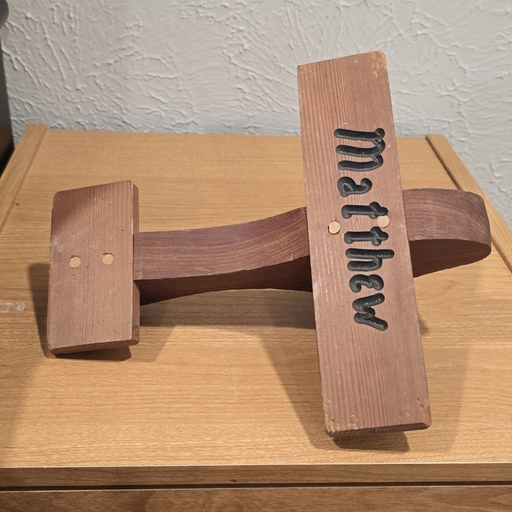 Wooden Airplane Matthew